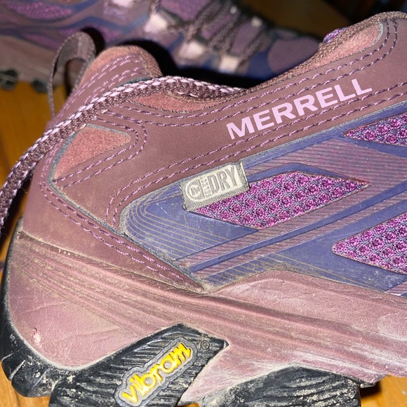 Women’s Merrell purple ankle hiking shoe Vibram select dry size 8.5 - Picture 7 of 10